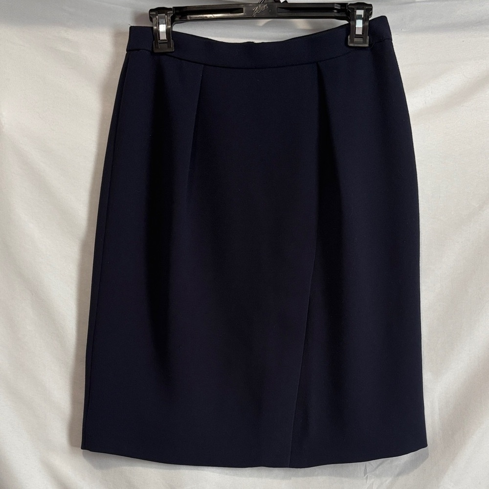 J. Crew Navy Midi Skirt